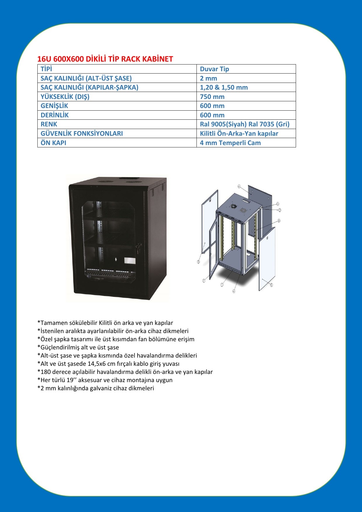 16U 600X600 DUVAR TİPİ DATASHEET-1